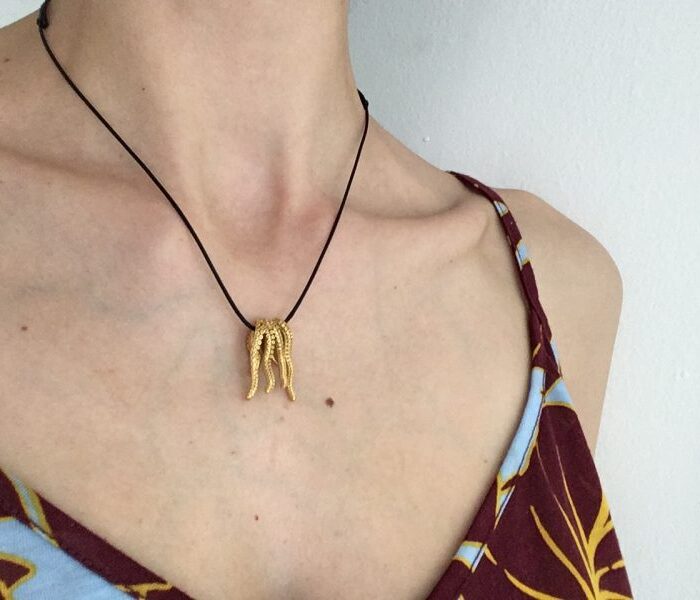 Octopus neck pendant