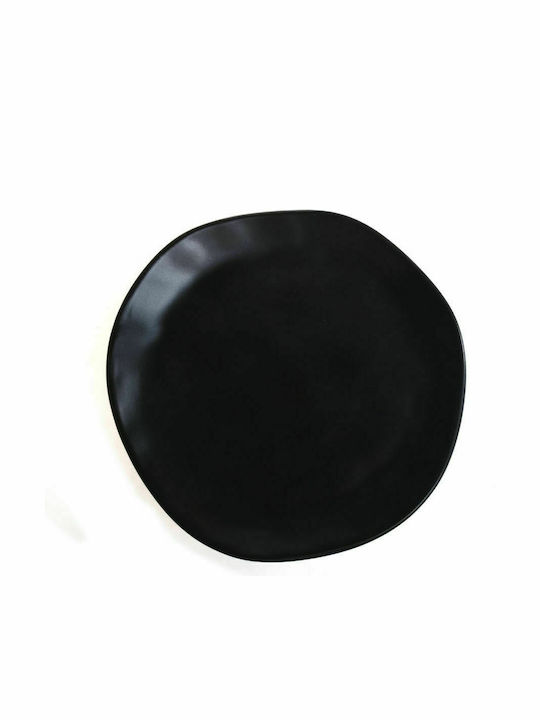 Black ceramic plate 26cm