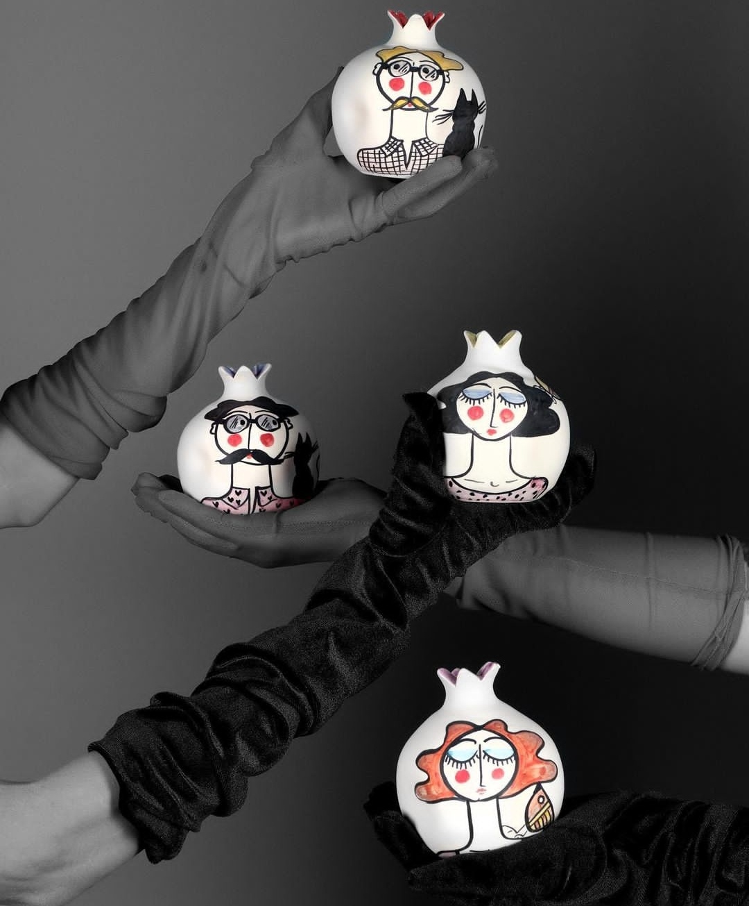 Ceramic pomegranate /colourful collection_ - Image 5