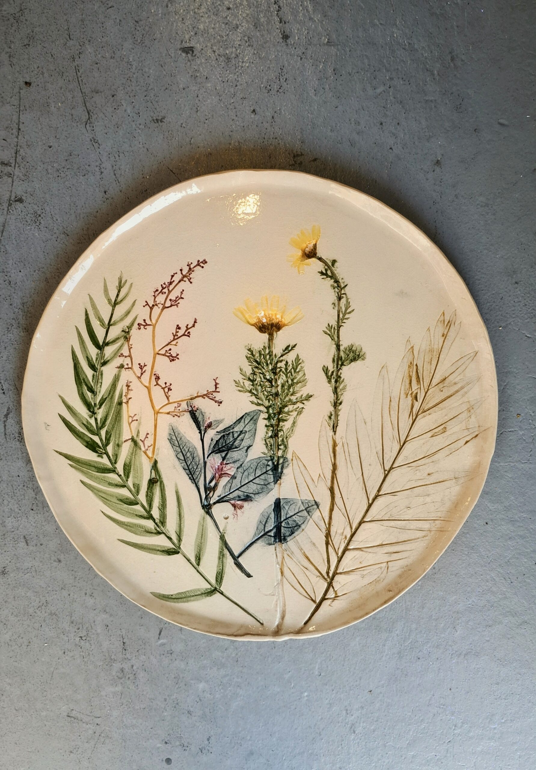 Λουλουδια _ Κεραμικο πιατο 24cm