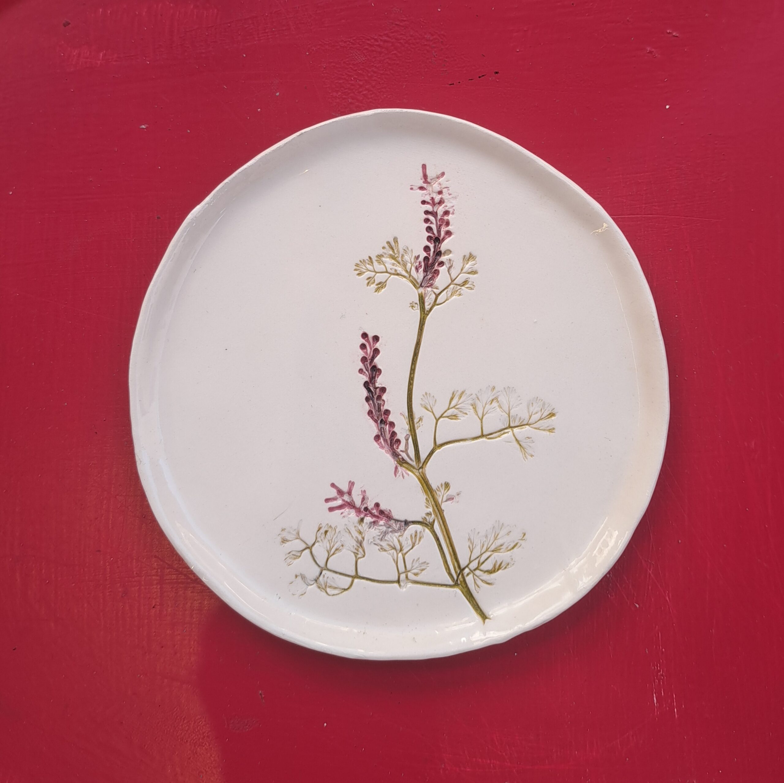 Flowers _ 16cm ceramic plate