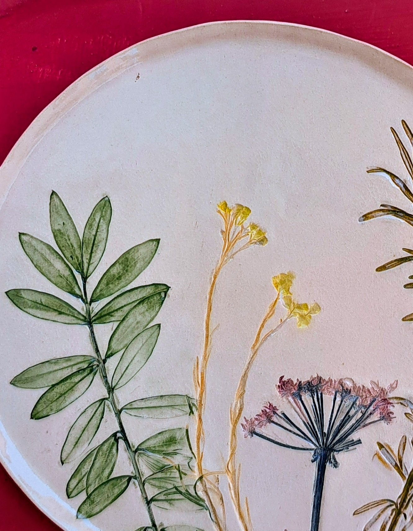 Flowers _ plate/platter 24cm - Image 2