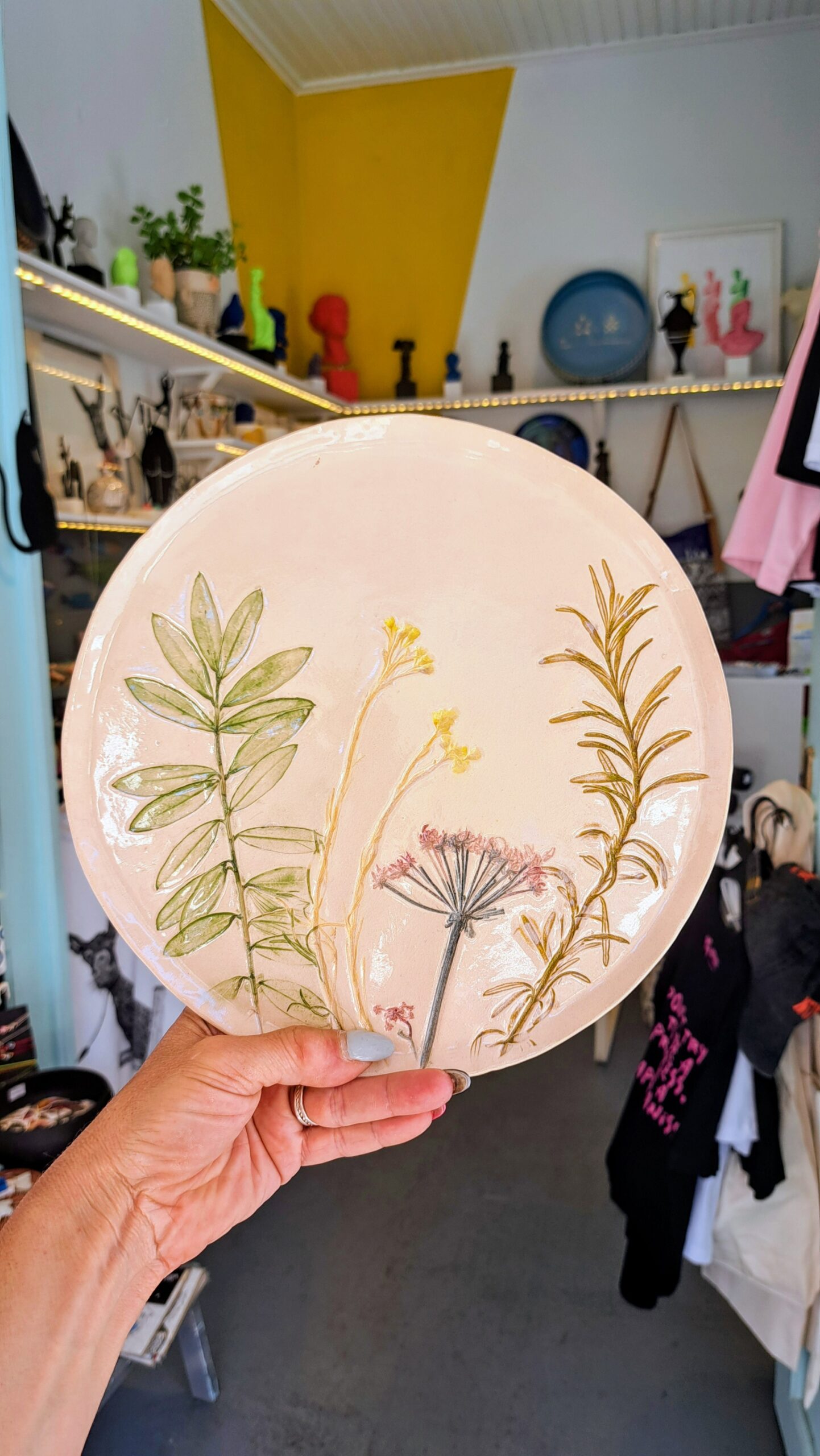 Flowers _ plate/platter 24cm - Image 3