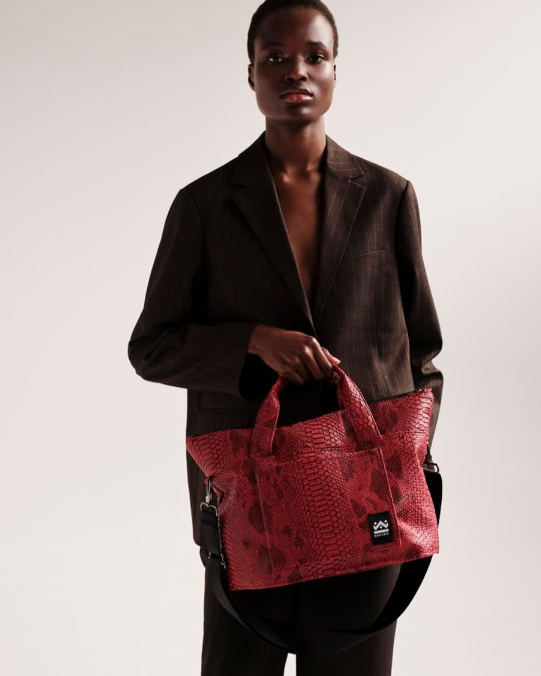 Burgundy Snake _ Cashet eco leather - Image 2