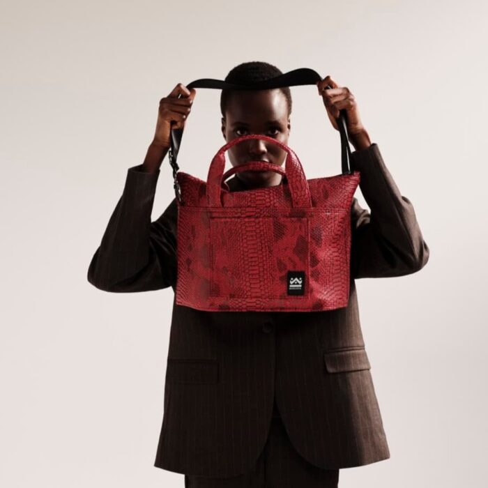 Burgundy Snake _ Cashet eco leather
