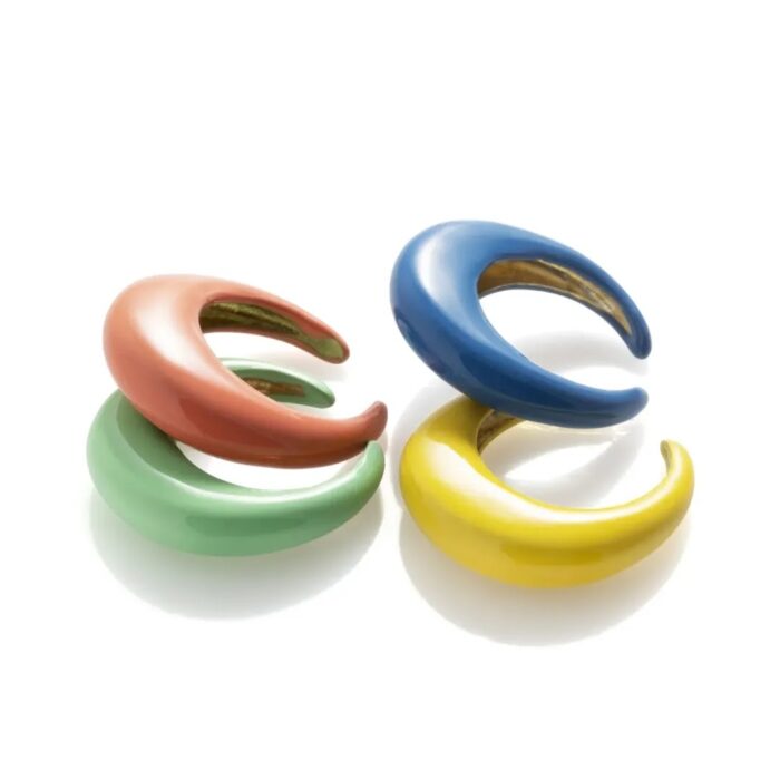 Enamel ring _ μονό κουρμπαριστο