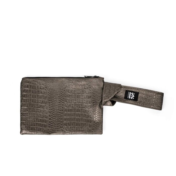 Bronze Croco "Long "_ τσαντα χειρός