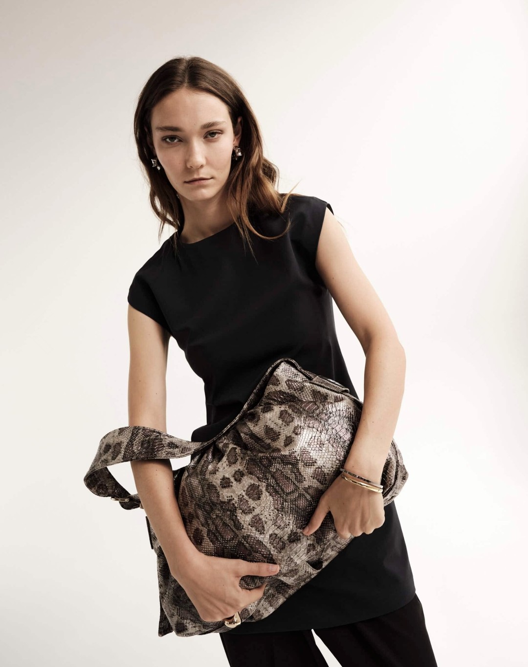 Beige snake Sky bag _ τσάντα - Image 8